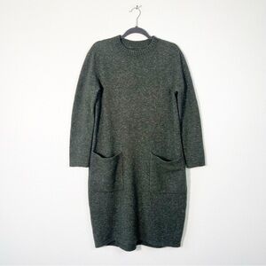 Exception de Mixmind Wool Y2K Sweater Dress Classic Chic Cozy Soft Long Sleeve